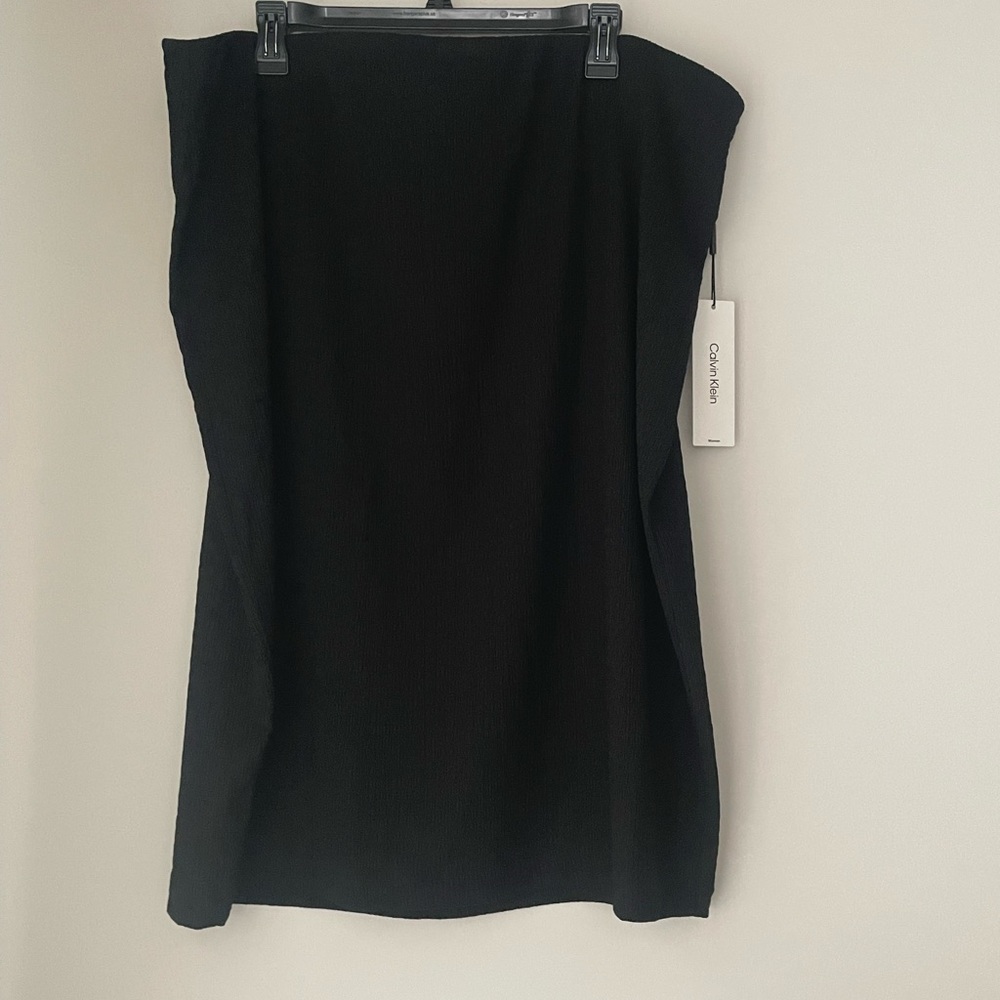 Calvin Klein Women’s Black Textured Skirt Size 3X